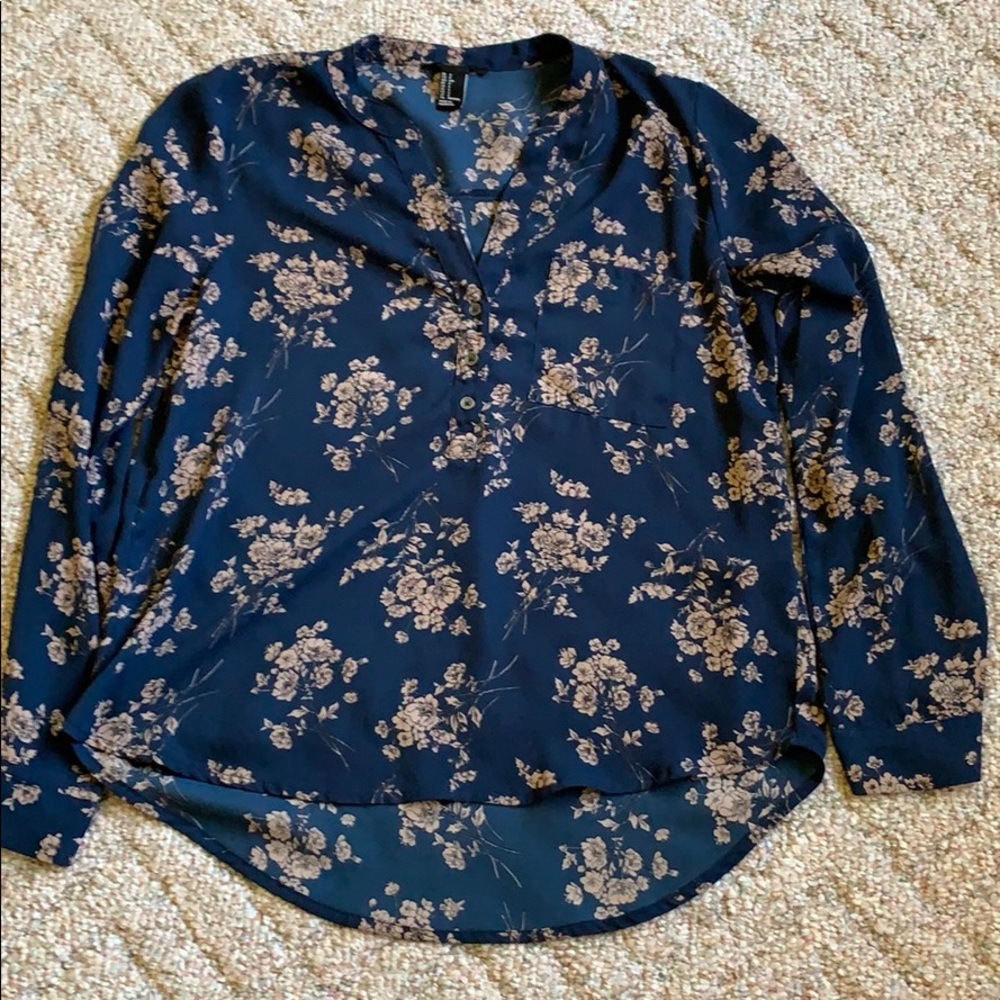 Forever 21 semi sheer blouse